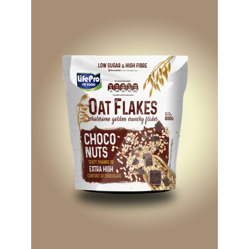 OAT FLAKES 800G LIFE PRO NUTRITION