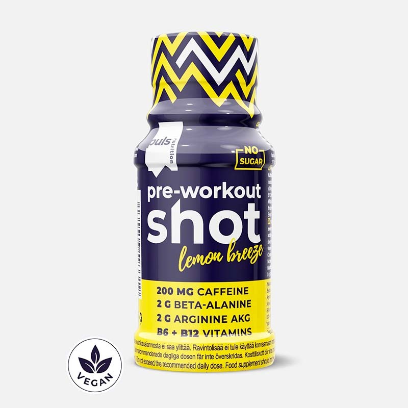 BOOSTER PRE WORKOUT SHOT 60ML PULS