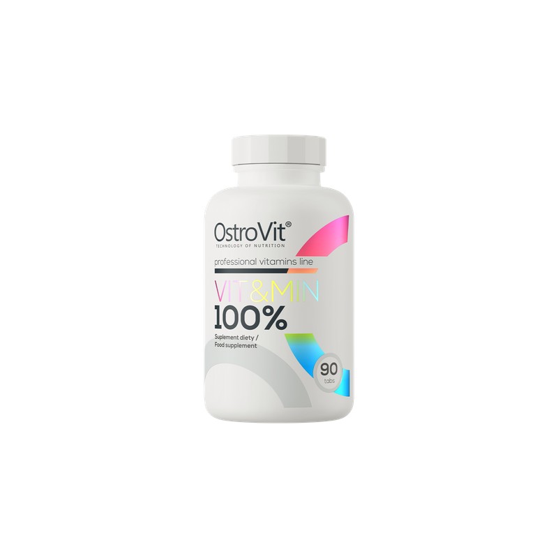 100% VIT-MIN 90TABS VEGAN OSTROVIT