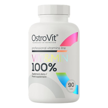100% VIT-MIN 90TABS VEGAN OSTROVIT
