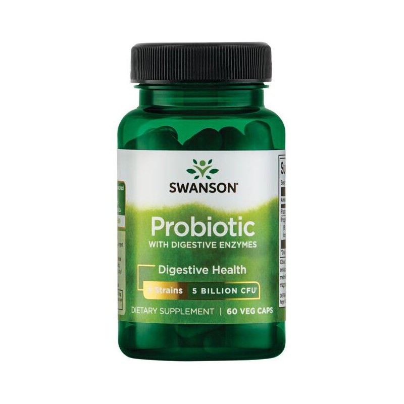 PROBIOTIC WITH DIGESTIVE ENZ 60CAPS SWAN
