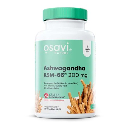 ASHWAGANDHA KSM-66 120CAPS OSAVI