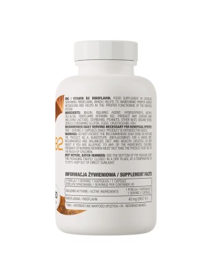 VITAMIN B2 RIBOFLAVIN 60CAPS OSTROVIT