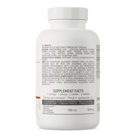 SPIRULINE 1000MG 90TABS VEGAN OSTROVIT