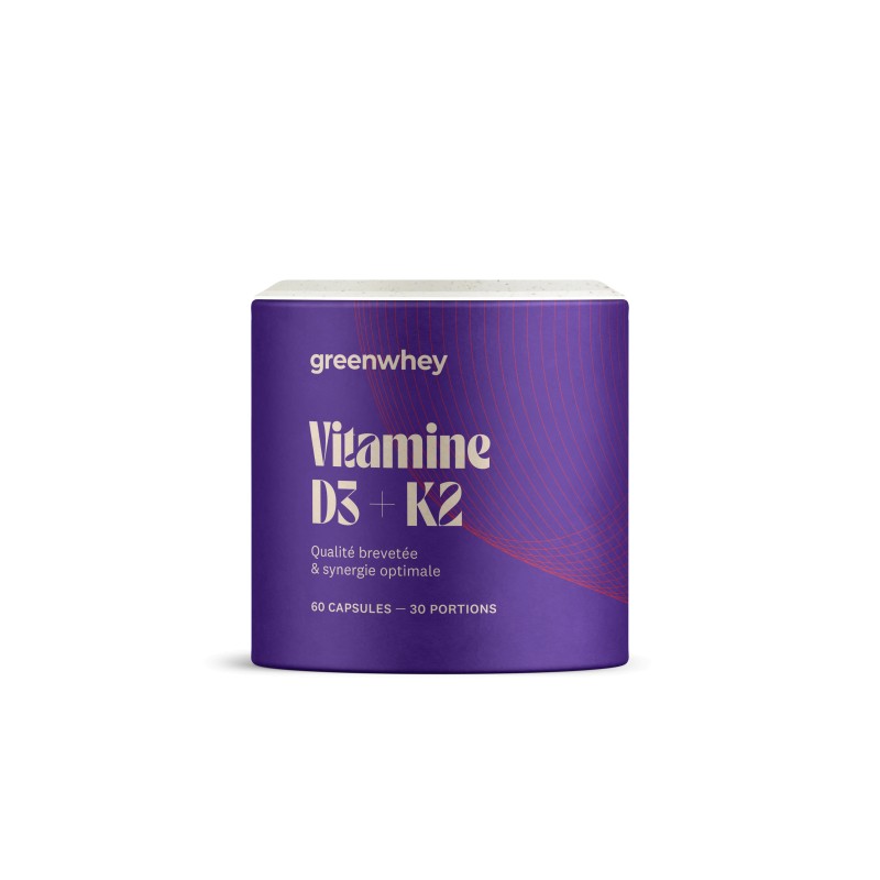 VITAMINE D3 2000+K2 MK7 60CAPS GREENWHEY