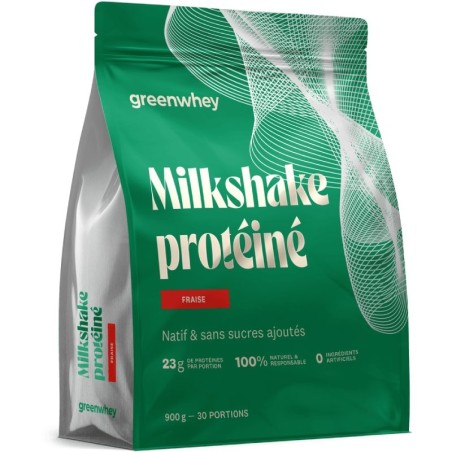 MILKSHAKE PROTEINE 900G GREENWHEY