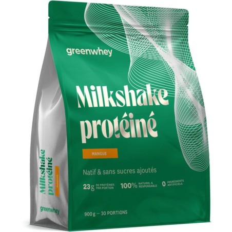 MILKSHAKE PROTEINE 900G GREENWHEY