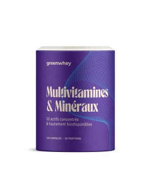 MULTIVITAMINES ET MINER 120CAP GREENWHEY